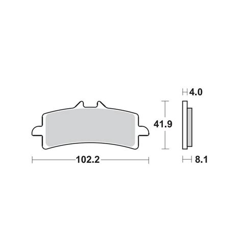 Set Pastiglie Freno Anteriori Sinterizzate Sbs Hs Triumph Per Speed