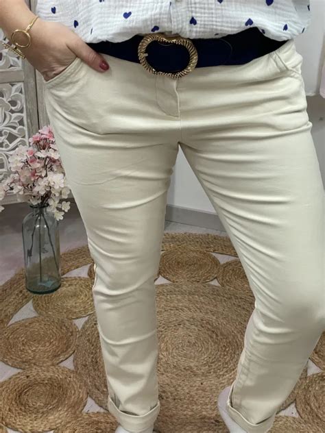 Pantalon Chino Beige Jolies Pipelettes