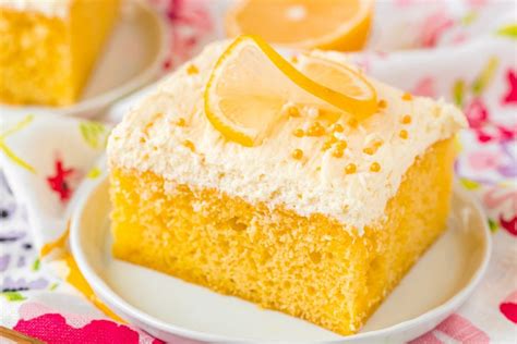 Easy Lemon Jello Poke Cake Recipe Sweet Cs Designs