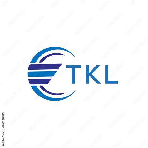 tkl letter logo tkl blue image  white background tkl vector logo