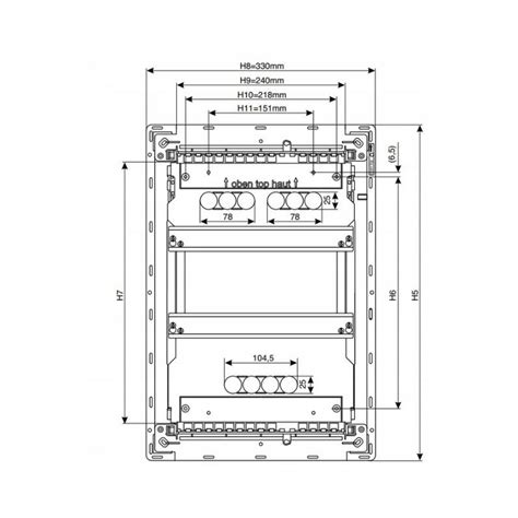 Rozdzielnica podtynkowa modułowa skrzynka elektryczna 3x12 IP30 Hager