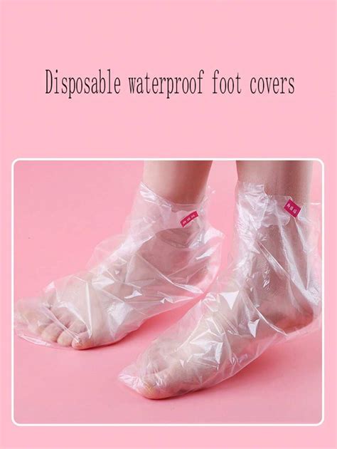 Pcs Pcs Disposable Plastic Foot Cover Clear Moisturizing Foot