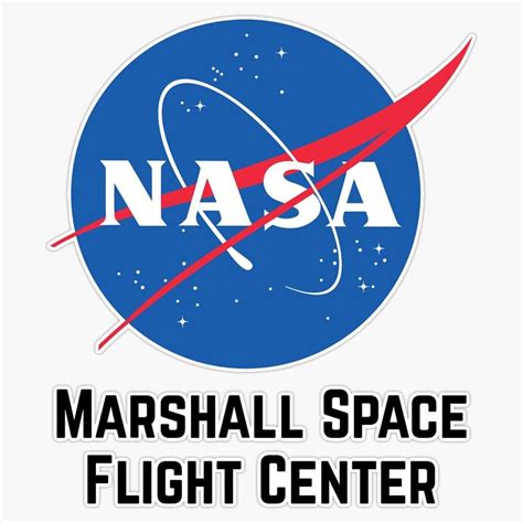 Marshall Space Flight Center Nasa Bumper Sticker Vinyl Decal 5 Sports And Outdoors