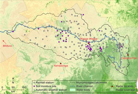 1. Map of the Murrumbidgee River catchment. | Download Scientific Diagram