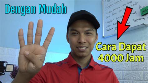 Cara Dapat 4000 Jam Tontonan Untuk Yang Baru Bermula Youtube Youtube