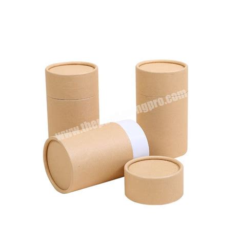 Food Grade Tea Round Box Packaging T Kraft Paper Shipping Tube