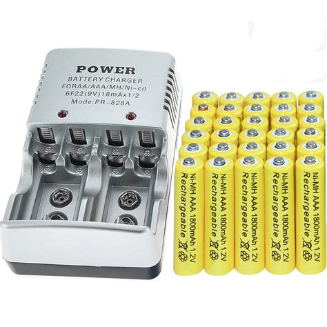 30pcs AAA battery batteries Bulk Rechargeable NI MH 1800mAh 1.2V Yellow ...