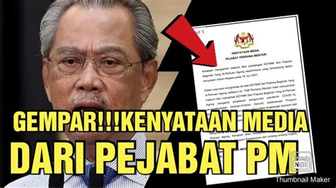 Terkini Kenyataan Media Dari Pejabat Pm Youtube