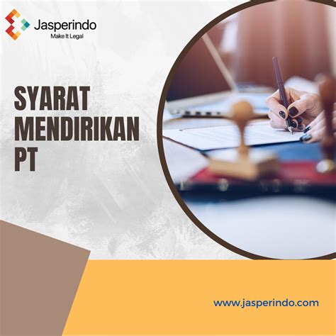 Syarat Mendirikan Pt Jasperindo