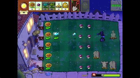 Plants Vs Zombies Hd Night Level Youtube