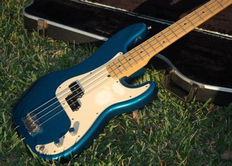 2010 Fender P Bass Precision Bass Teal Guitars Bass Greg S Guitars