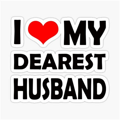 I Love My Husband Sticker For Sale By Designs89 Redbubble