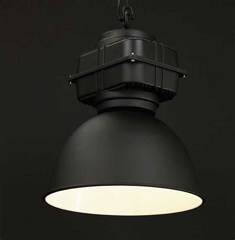 Suspension Design Style Industriel Vintage Kask En M Tal Noir Lustre