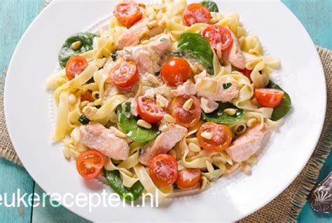 Recept Voor Pasta Met Zalm En Spinazie Foody Nl