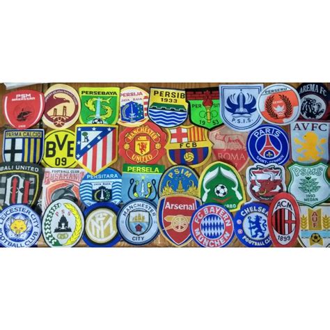 Jual Logo Emblem Patch Woven Klub Bola Dalam Dan Luar Negeri