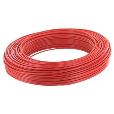 Fil rigide HO7 V U 1X1 5mm² rouge 25M FILS CABLES 60101018A