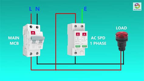 How To Install Ac Spd In 1 Phase System Diy Type 2 Spd Installation