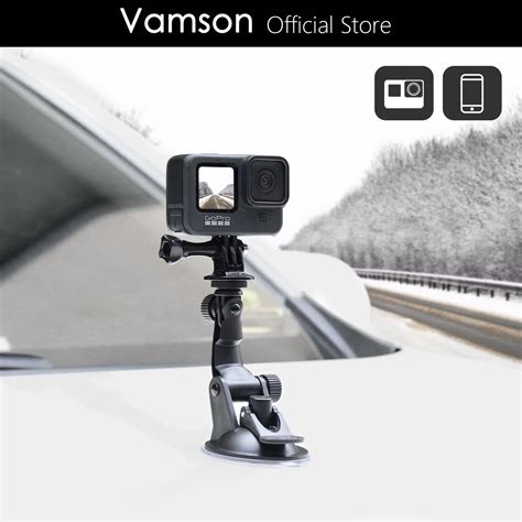 Vamson For Gopro Hero Car Glass Suction Cup Holder With