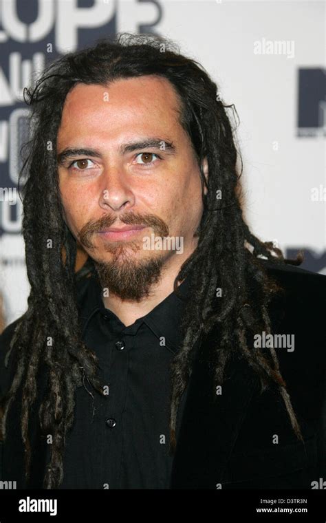 Guitarist of US rock band 'Korn', James Shaffer, poses on the red ...