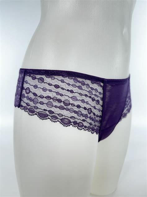 LA PERLA Dessous Italienischer Spitzen Panty In Lila Luxus Lingerie EBay