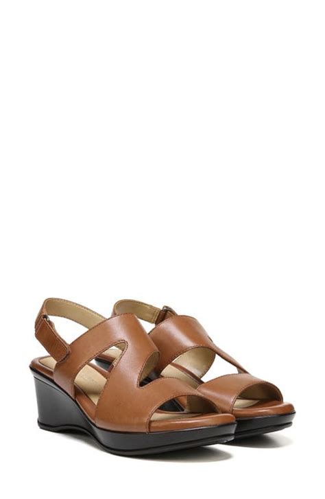 Buy Naturalizer Valerie Wedge Sandal - Saddle Leather At 24% Off ...