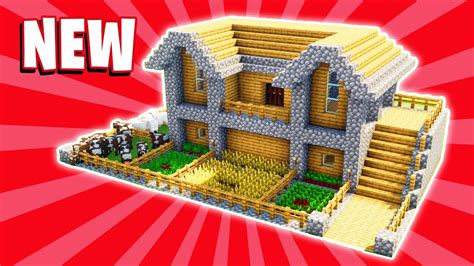 Minecraft House Tutorial Large Wooden Survival House How To