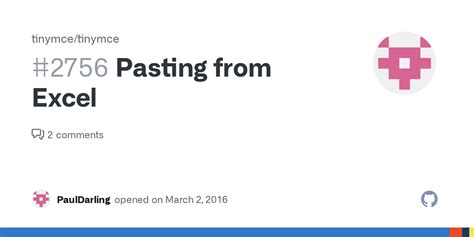 Pasting From Excel Issue 2756 Tinymce Tinymce GitHub