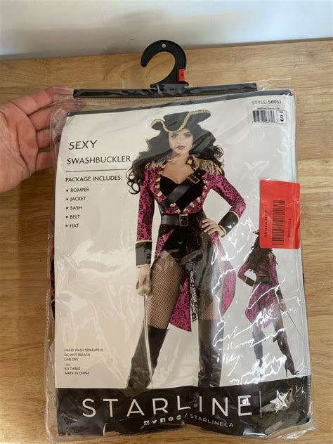 Starline Sexy Swashbuckler Pirate Adult Womens Costume Sz Small S6033 New 716521063737 Ebay