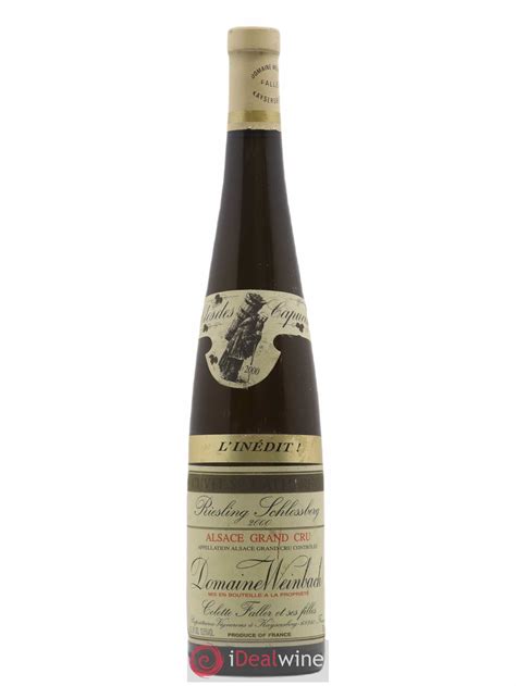 Acheter Riesling Grand Cru Schlossberg Cuvée Sainte Catherine l Inédit