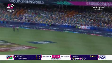 19 6 Brad Wheal To Bernard Scholtz 2 Runs S NAM Vs SCO 12th Match