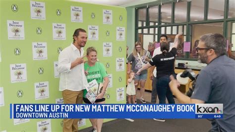 Matthew McConaughey takes photos, signs new book ‘Just Because’ for ...