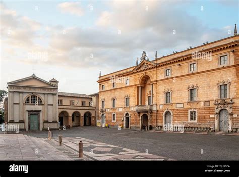 Curia Vescovile And Palazzo Papale At The Piazza Duomo Orvieto Umbria