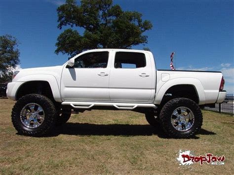 White toyota tacoma lifted for sale