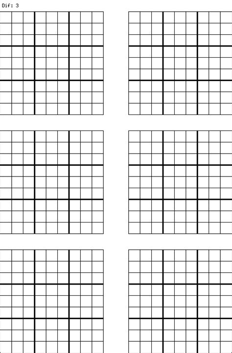 Free Printable 9x9 Sudoku Puzzles