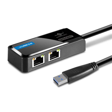 Vantec Usb 3 0 To Dual Port Gigabit Ethernet Adapter Tvs And Electronics Computers And Laptops