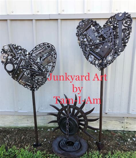 Herz-Dekoration für den Garten