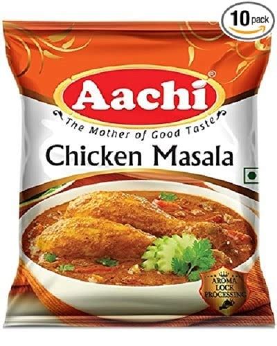 Aachi Yellow Colour Dried Spicy A Grade Chicken Masala Powder With 6