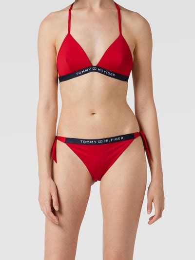 Tommy Hilfiger Bikini Hose Mit Schn Rung Rot Online Kaufen