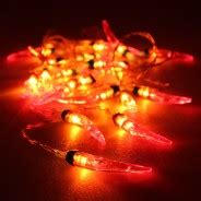 Red Chilli String Lights Led M Battery Operated