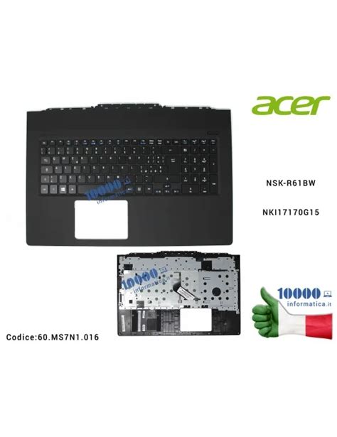 Ms N Tastiera Italiana Completa Di Top Case Superiore Acer