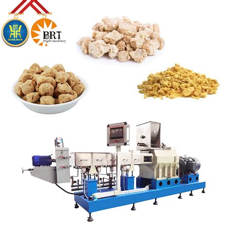 Automatic Textured Soy Protein Processing Line Soya Chunks Plant