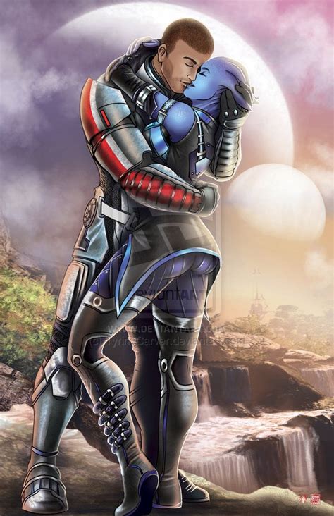 Mass Effect Maleshep Liara By Tyrinecarver On Deviantart Mass