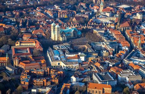 M Nster Von Oben Kathedrale St Paulus Dom In M Nster Im Bundesland