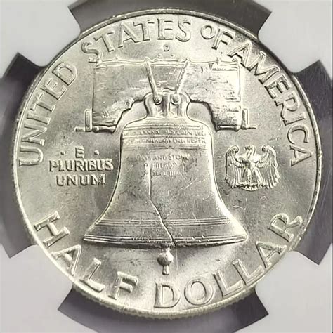 D Ngc Ms Fbl Franklin Half Dollar Old Pueblo Coin