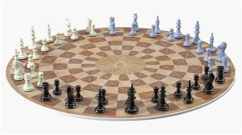 Circular 3 Person Chess Set 3D Model $49 - .3ds .blend .c4d .fbx .max ...