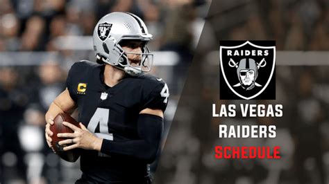 Las Vegas Raiders Schedule 2023-2024: Dates, Times, TV Channels