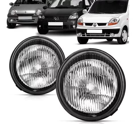 Par Farol Milha Auxiliar Clio Kangoo Twingo 2000 A 03 Raiado