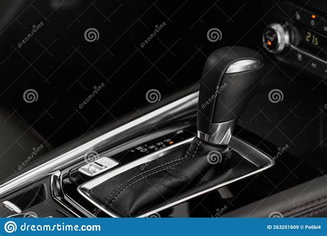 Modern automatic gearbox. stock image. Image of automobile - 263251609