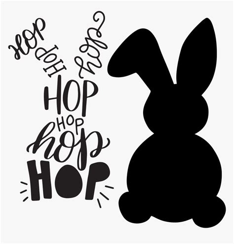 Easter Bunny Silhouette At Getdrawings - Hip Hop Bunny Svg, HD Png ...