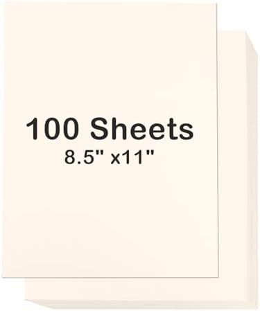 Amazon Sheets Cream Cardstock X Off White Card Stock